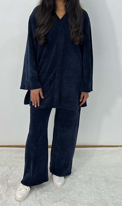 Alara lounge wear co ord set in royal blue