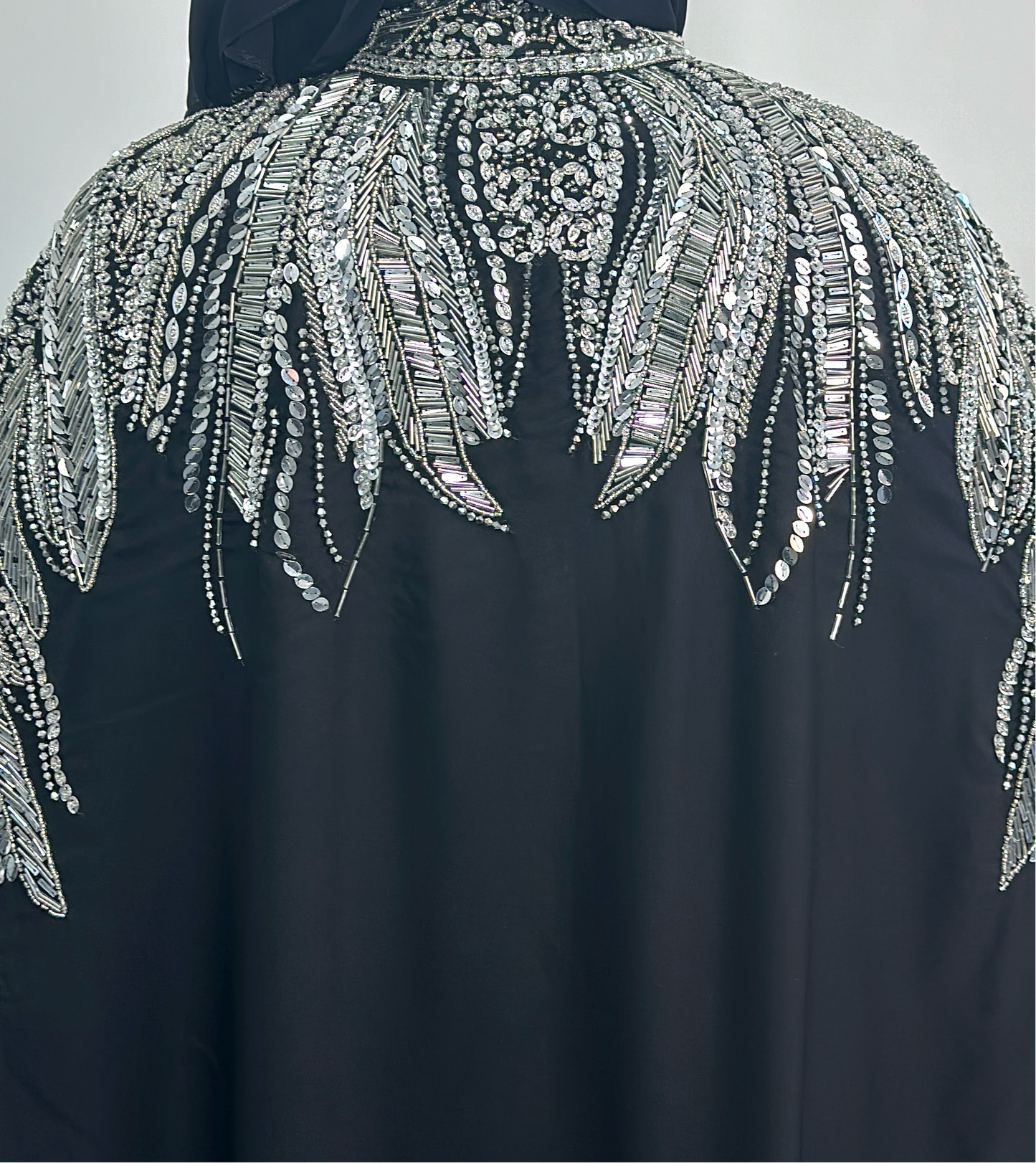 Zumena cape abaya in black