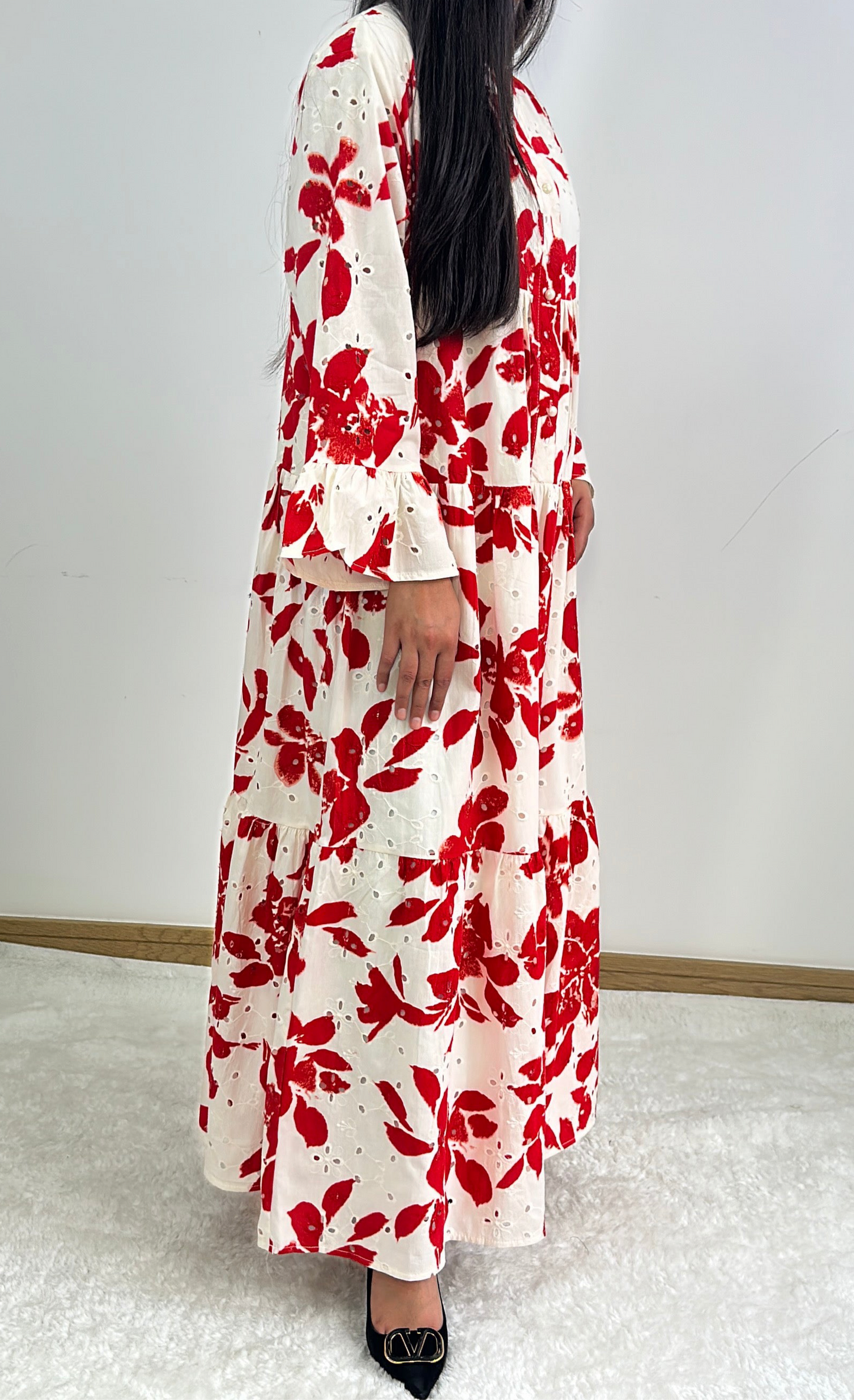 Muna summer dress in red