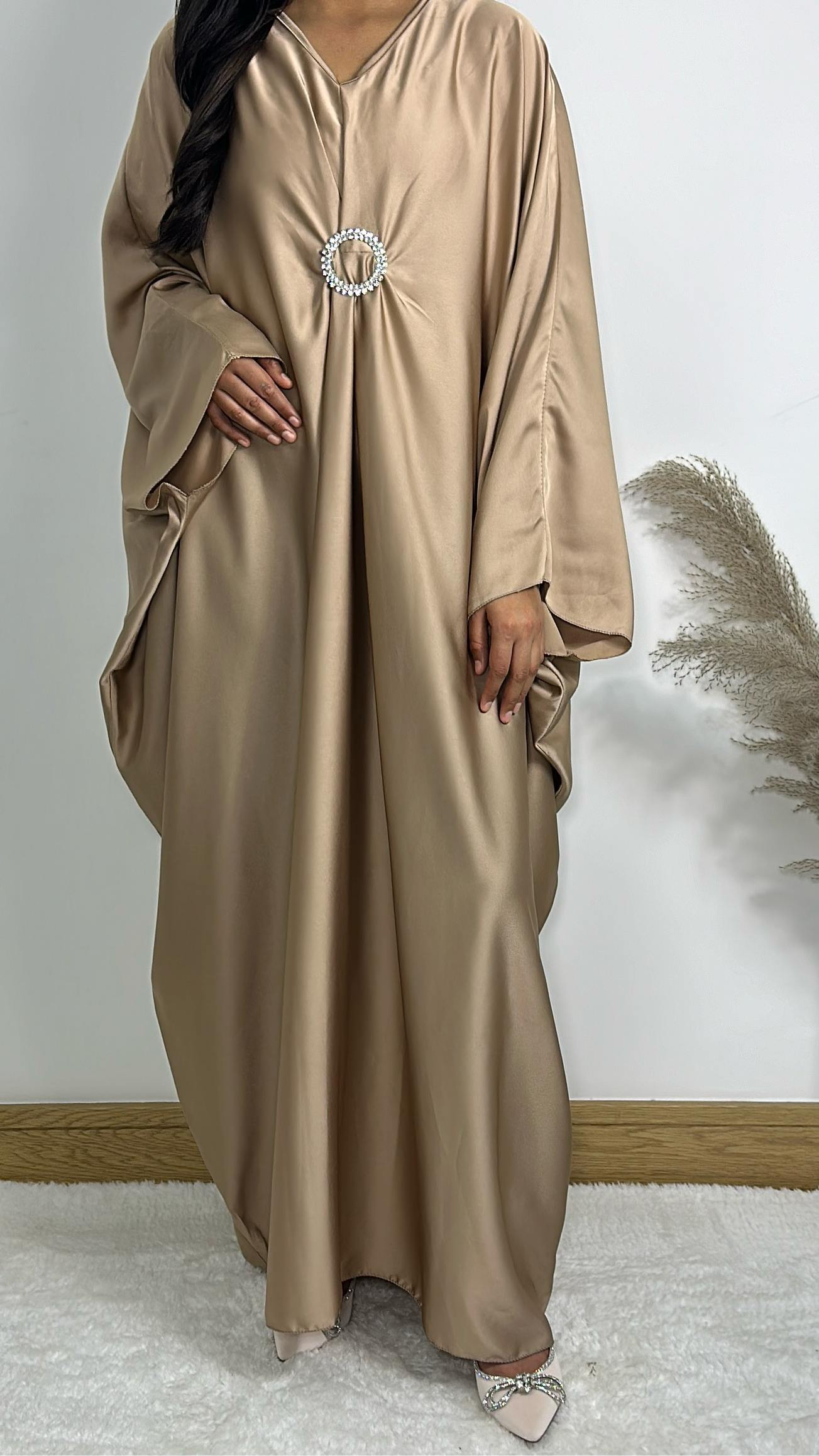 Alima dress in  caramel