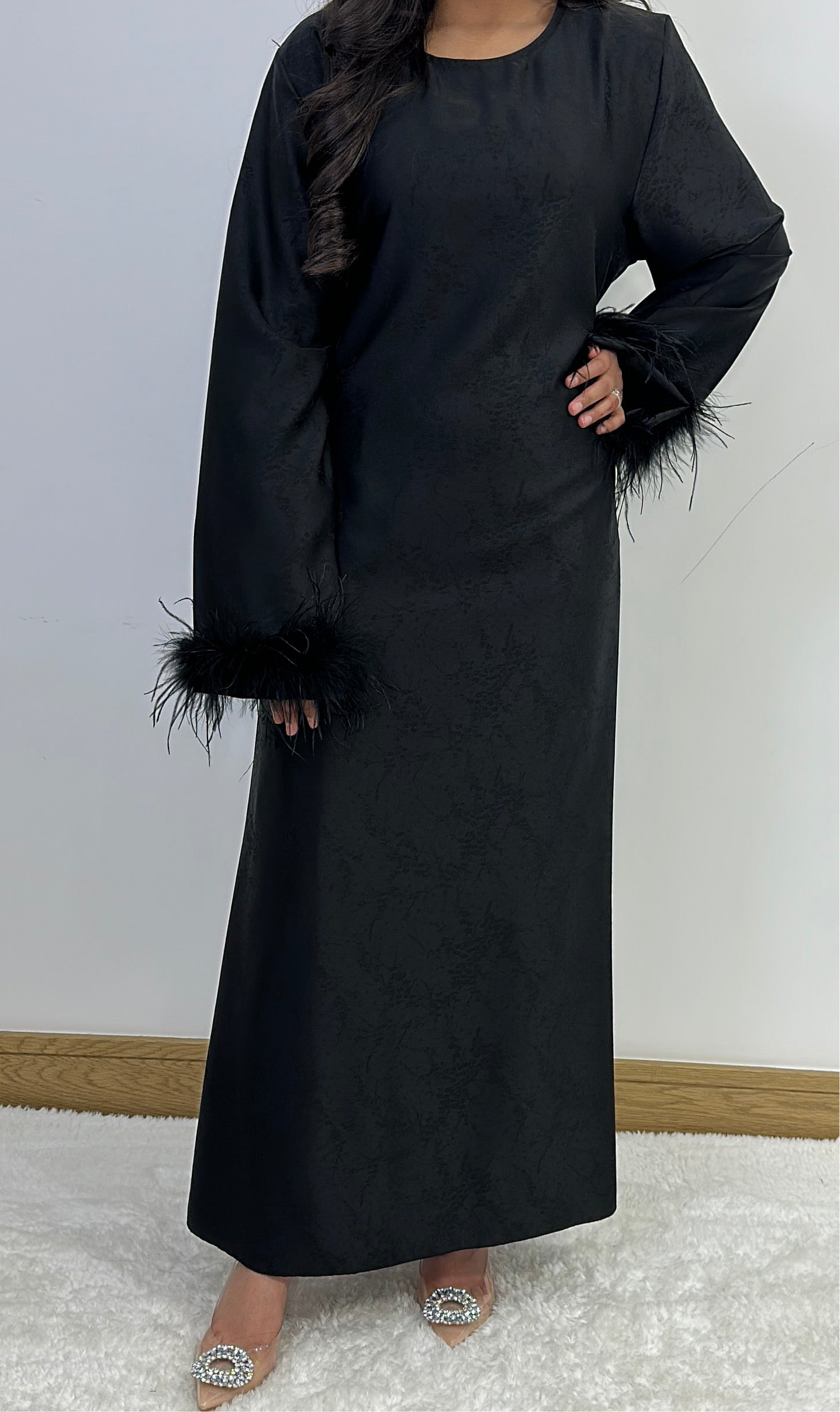 Fareeah long dress in black