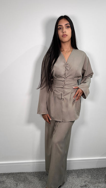 Elira Co ord set in latte