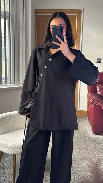 Velina co ord in black