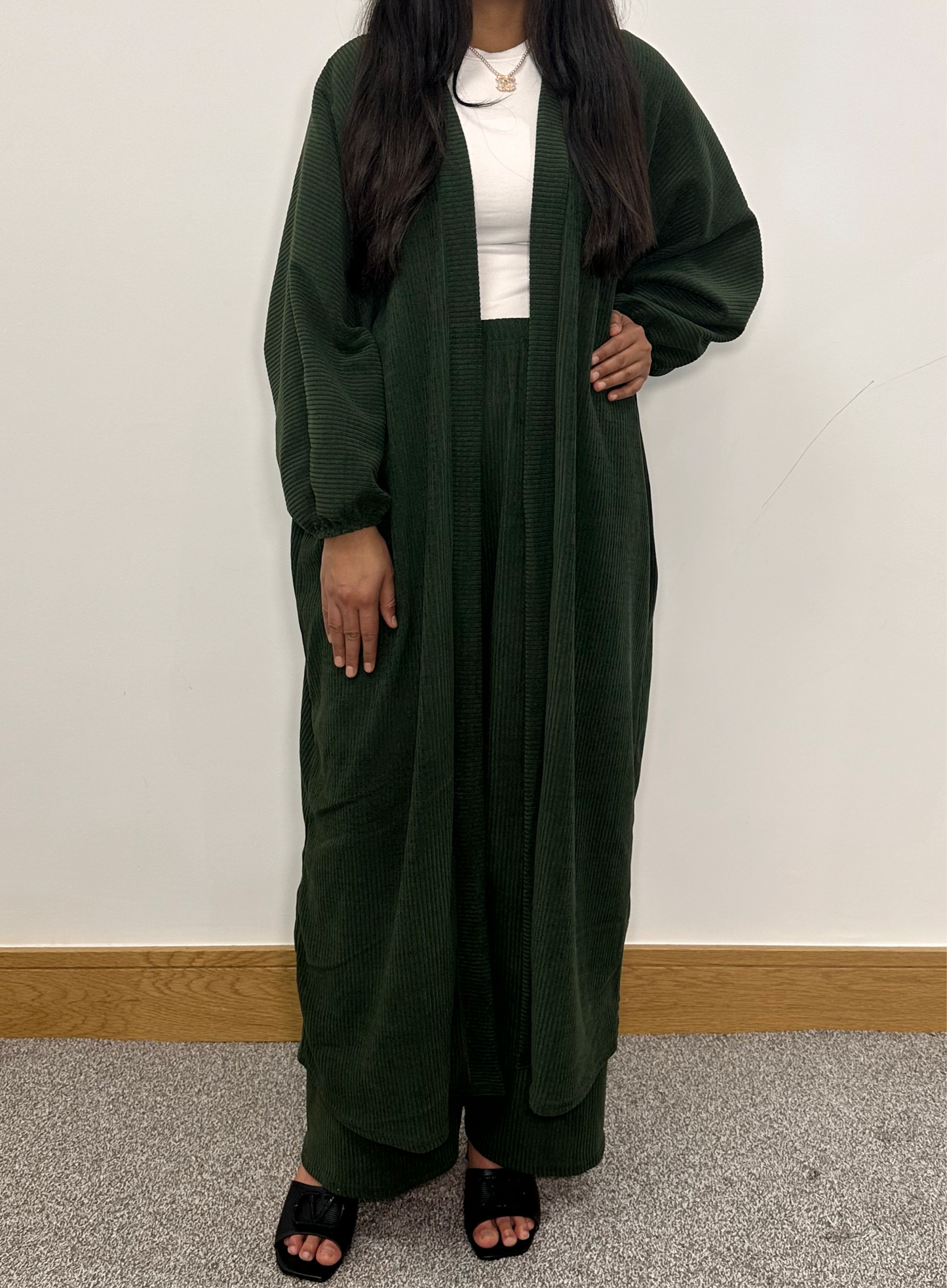 Yesmine co ord set in green