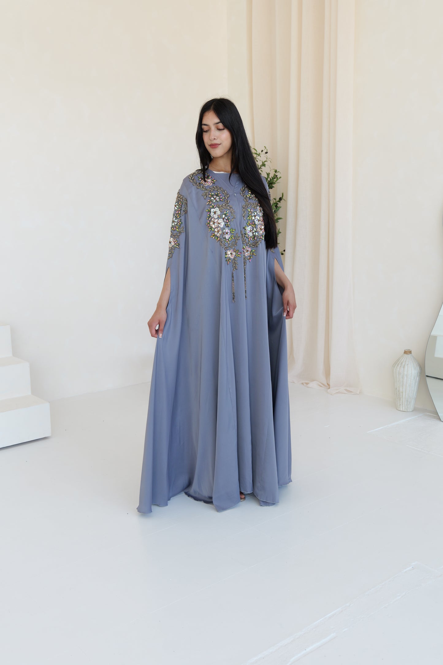 Hadiyah Abaya in grey