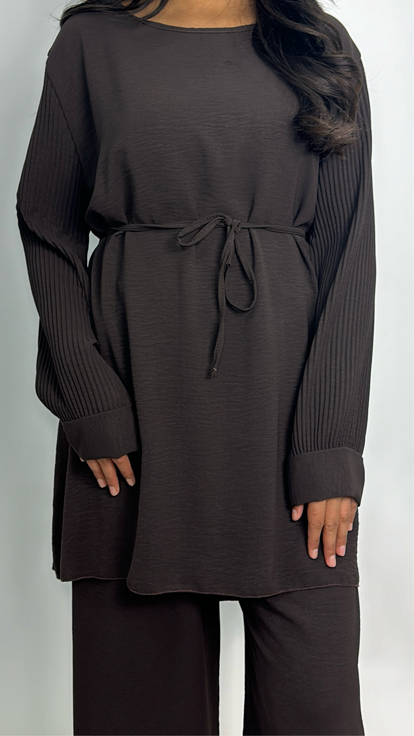 Adilah co ord in chocolate brown