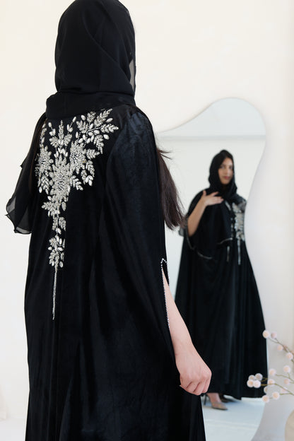 Esham abaya in black