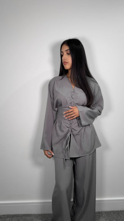Elira co ord set in grey