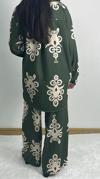 Farah 2 Piece Co ord Set In Khaki