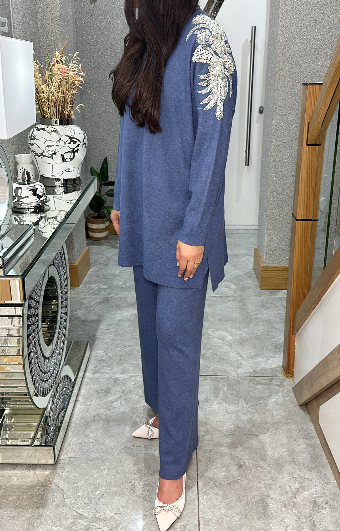 Emna Co ord set in blue