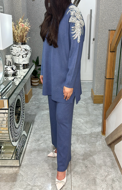 Emna Co ord set in blue