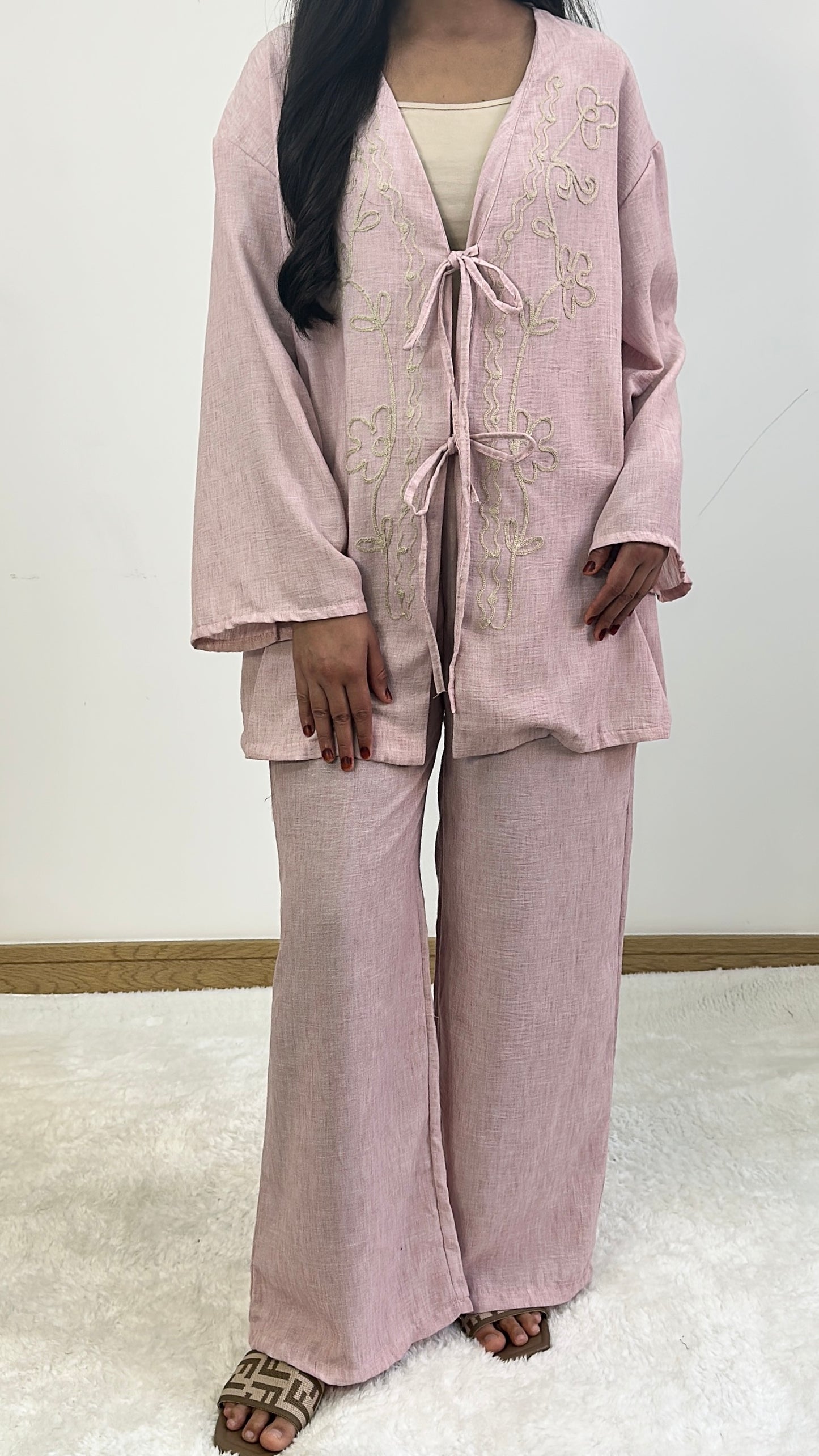 Lilian summer co ord in pink