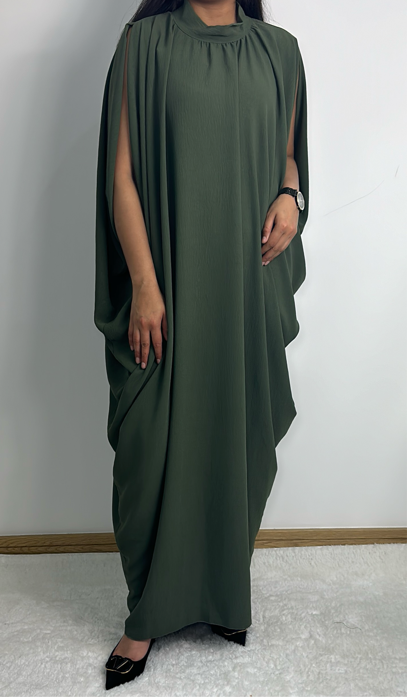 Anabia dress in khaki
