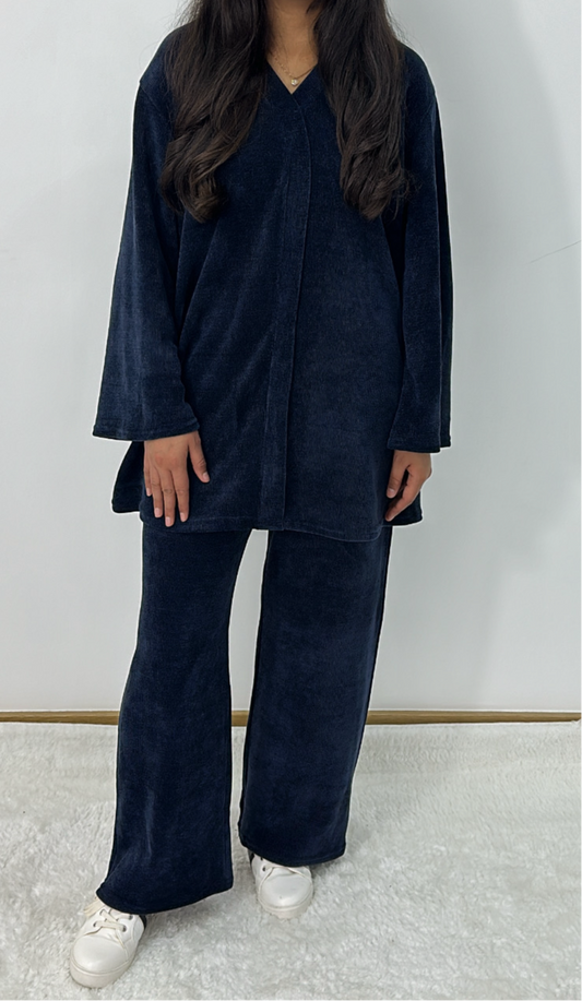 Alara lounge wear co ord set in royal blue