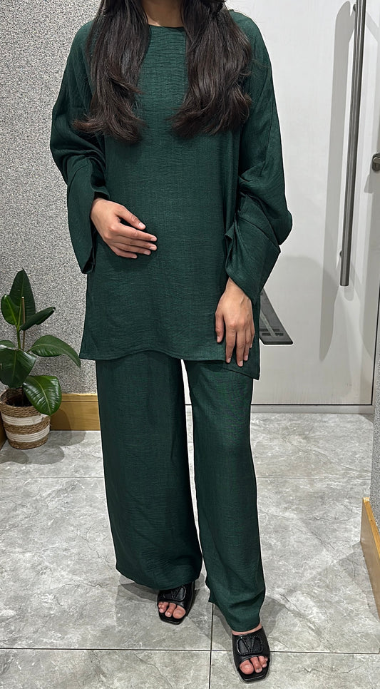 Zehra Co ord Set In Green