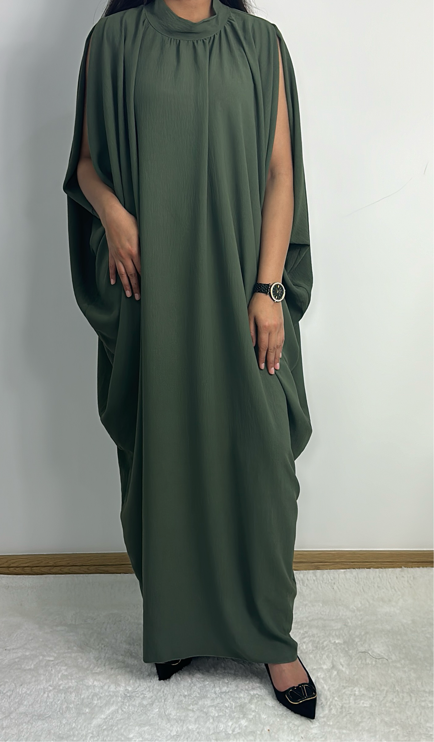 Anabia dress in khaki