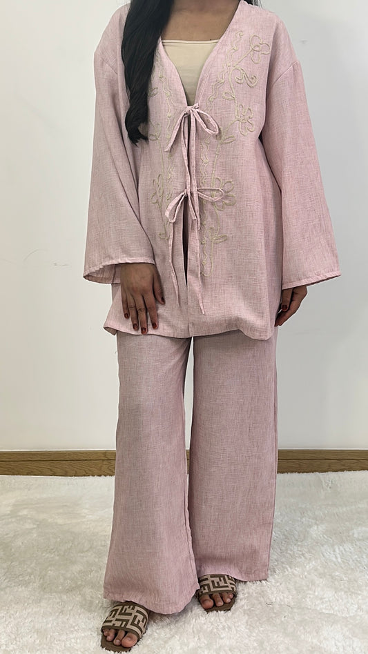 Lilian summer co ord in pink