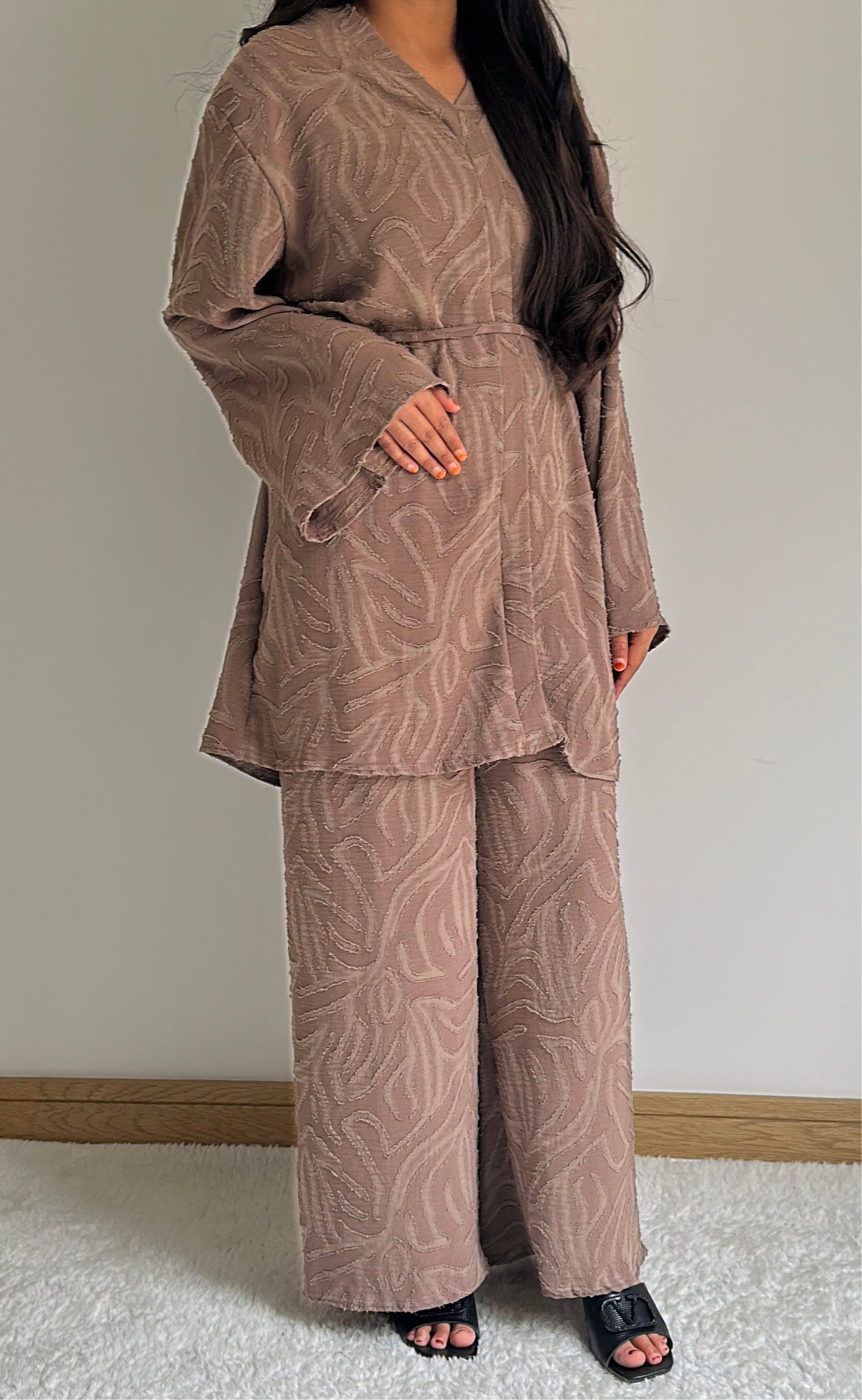 Noor co ord set in latte