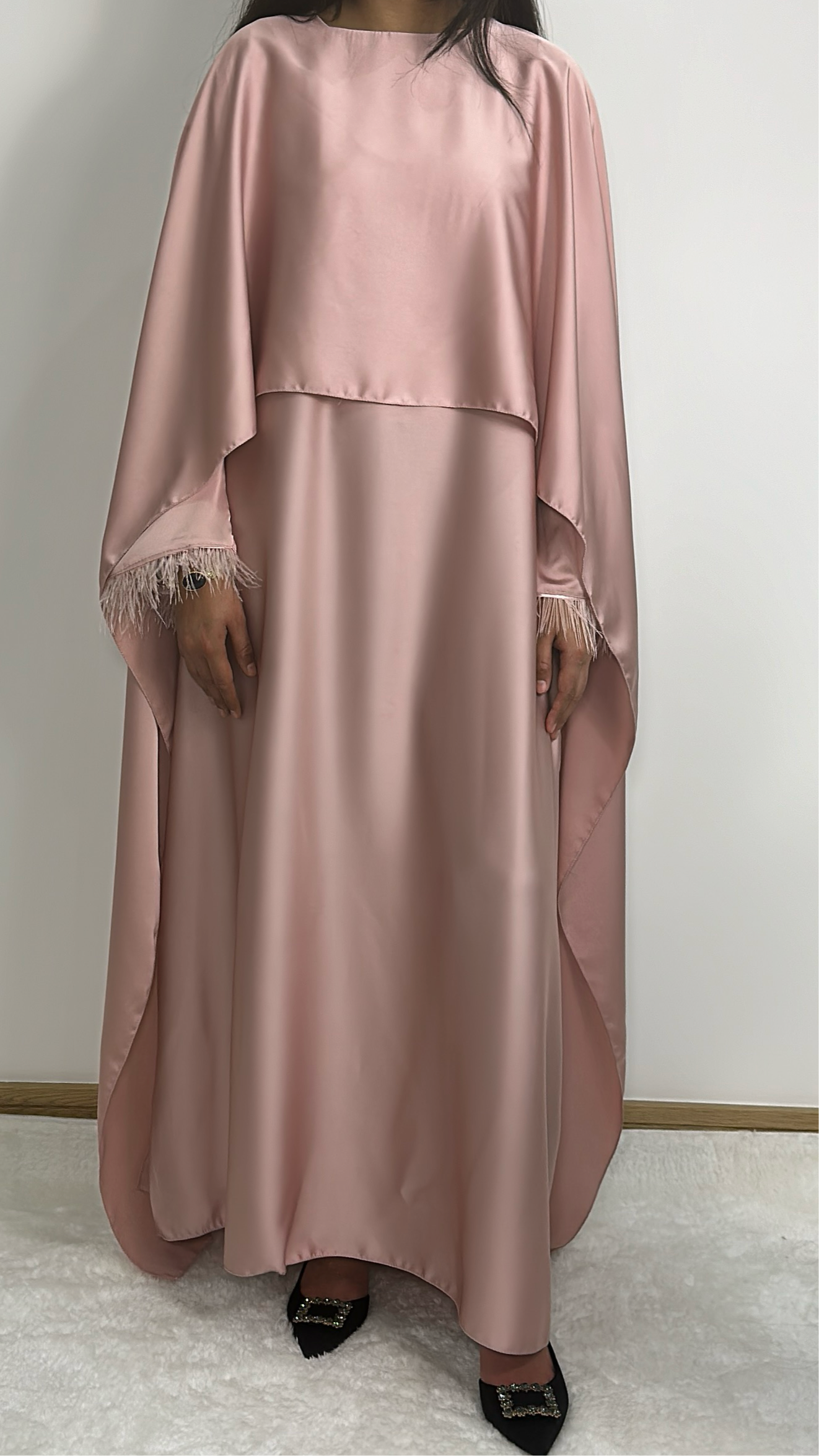 Hannah dress in blush pink