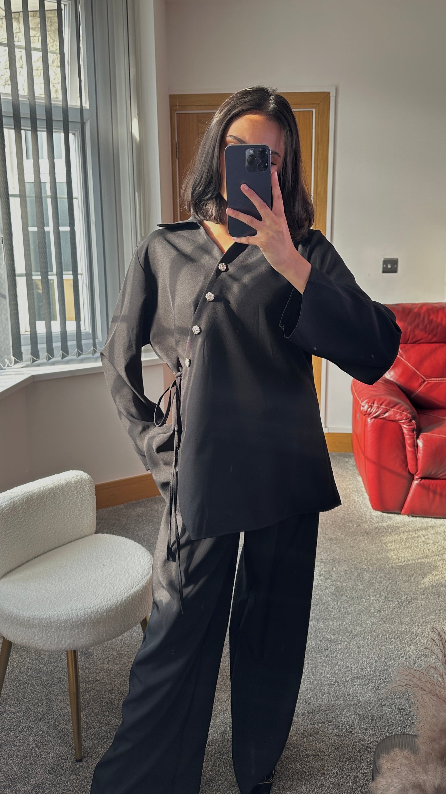Velina co ord in black