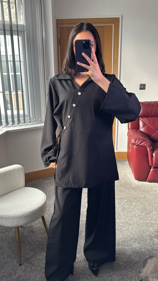 Velina co ord in black