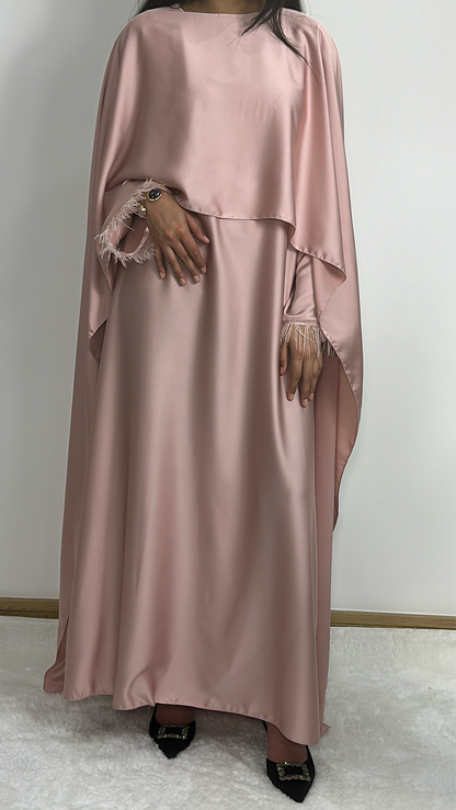 Hannah dress in blush pink