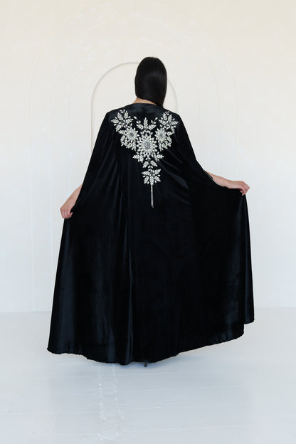 Esham abaya in black