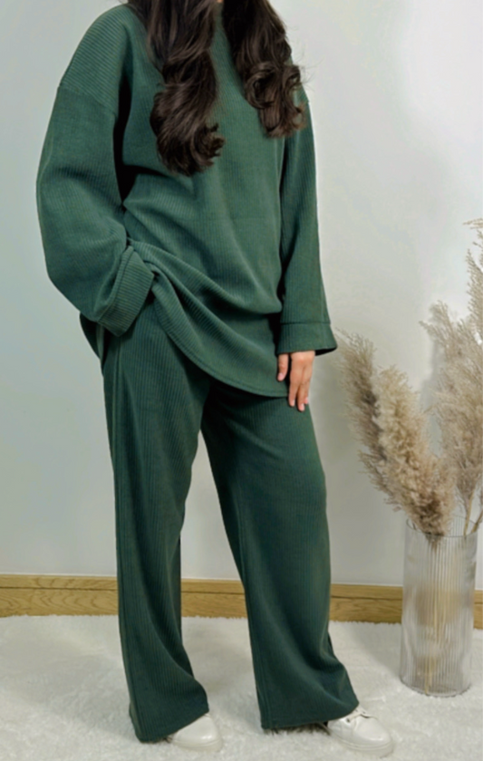 Aafiya co ord in khaki