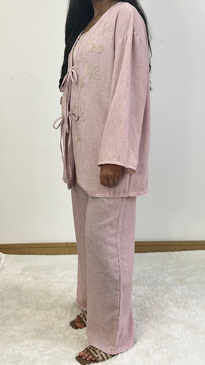 Lilian summer co ord in pink