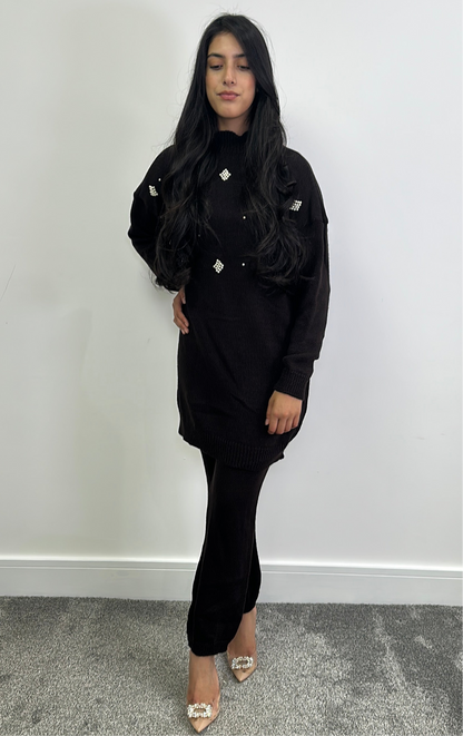 Emina co ord in chocolate brown