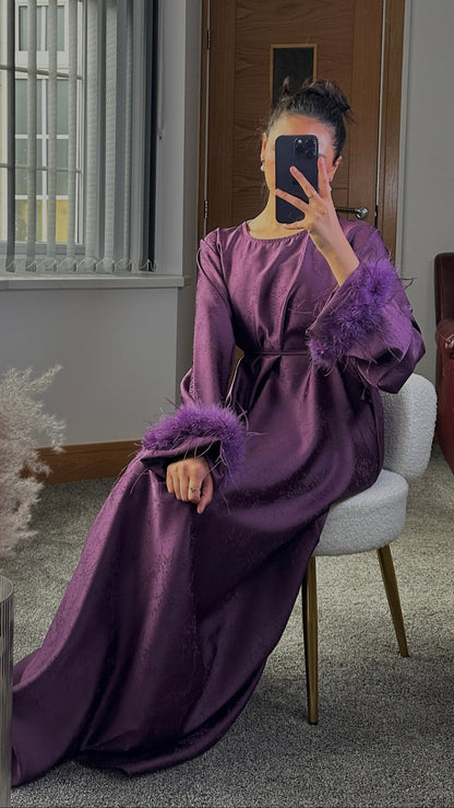 Fareeha long dress in purple