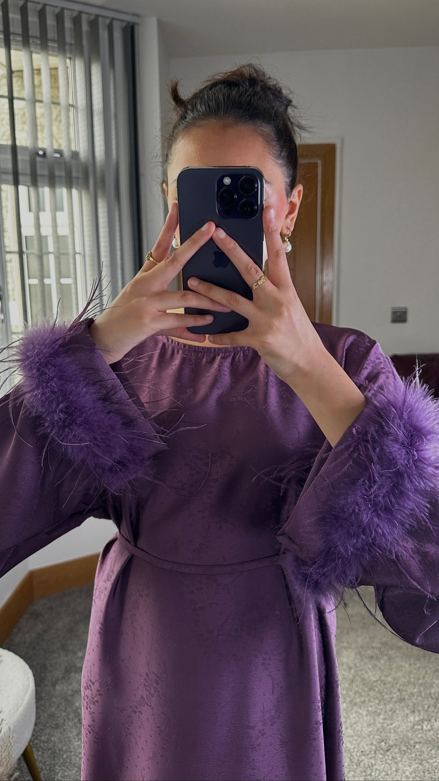 Fareeha long dress in purple