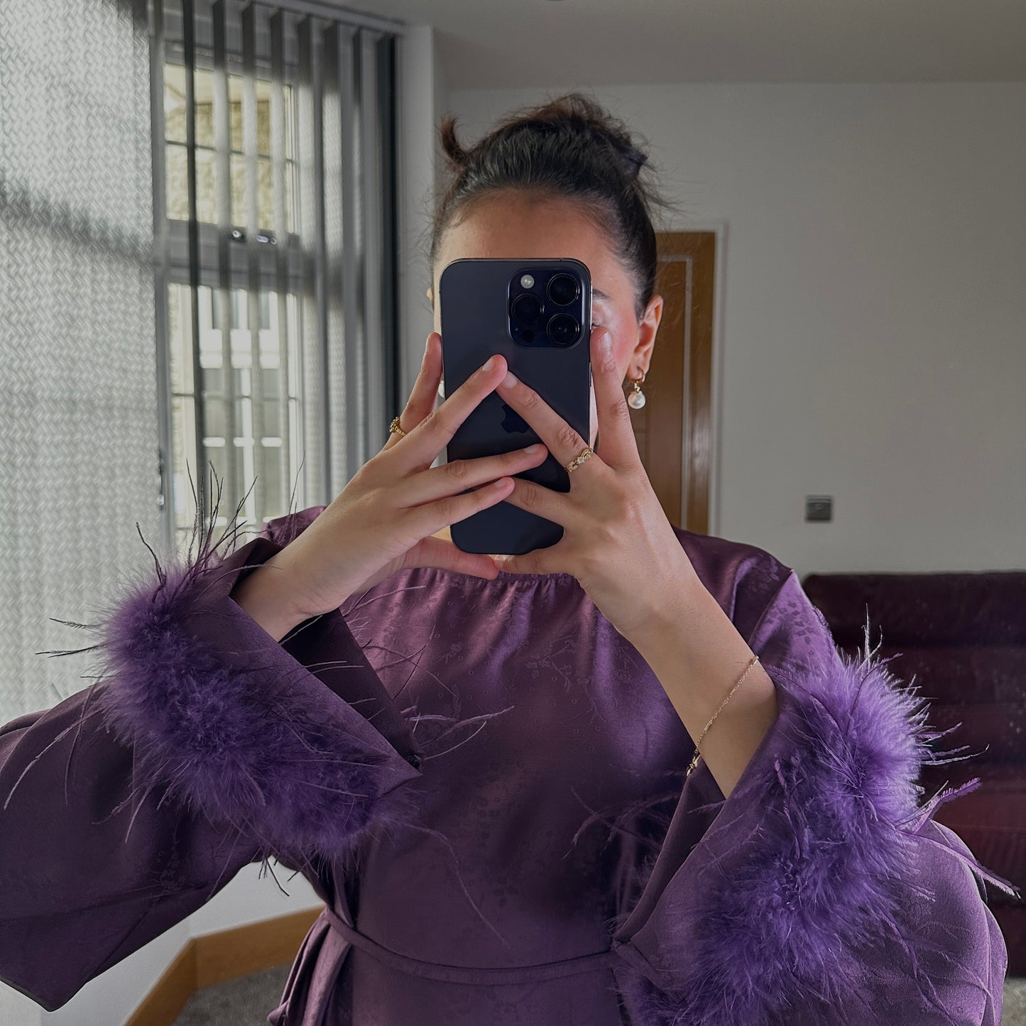 Fareeha long dress in purple