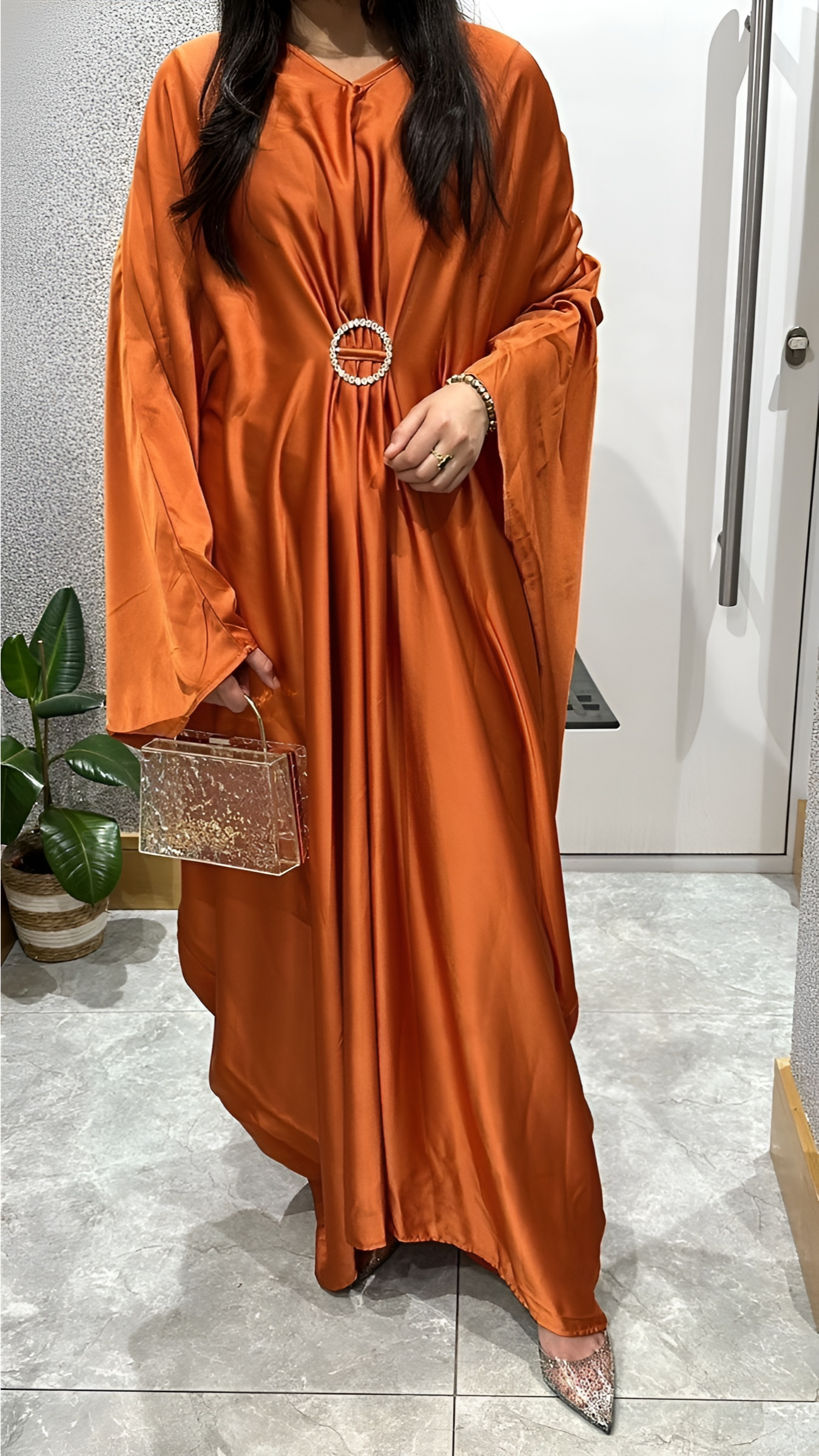 Samreen In Burnt Orange