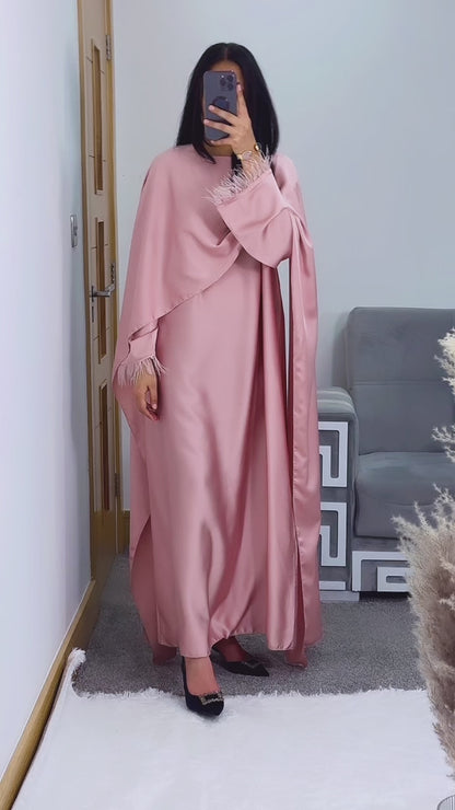 Hannah dress in blush pink