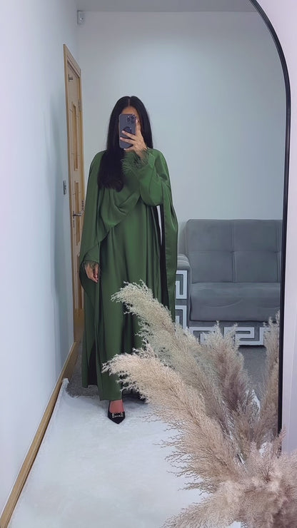 Hannah dress in khaki