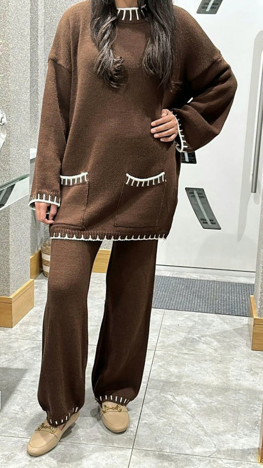 Reza Knit Coord In Coco